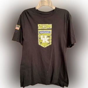 Mens NIKE BLK Kentucky Wildcats L NK TEE VET DAY CAMO QS